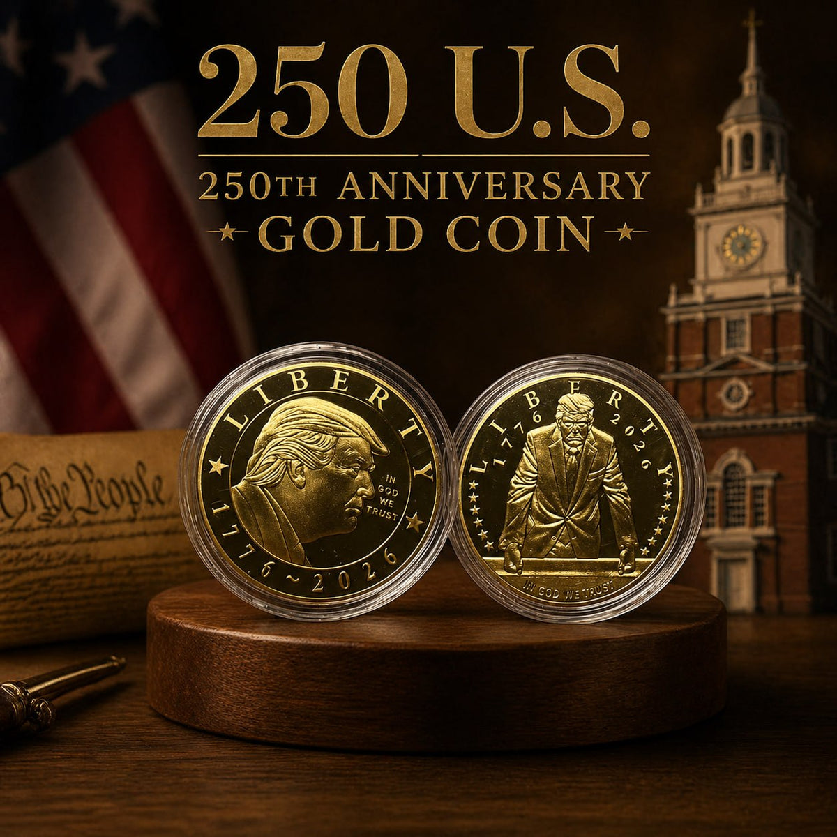 Trump U.S. 250th Anniversary Coin
